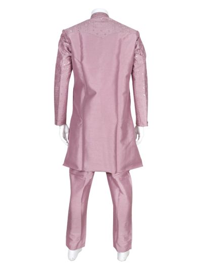 Graceful Essence Men's Cotton Embroidered with Jamiki Work Ethnic Kurta Set