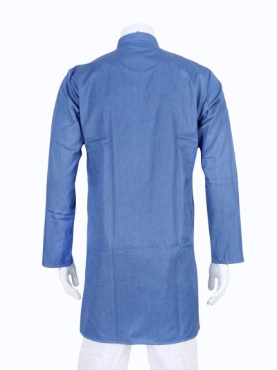 Graceful Essence Men’s Elegant Plain Kadhi Cotton Kurta
