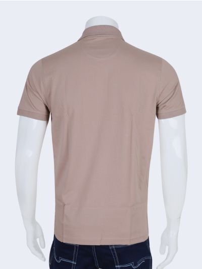 Vitomine Men’s Premium Cotton Collar Half Sleeve Casual T-Shirt
