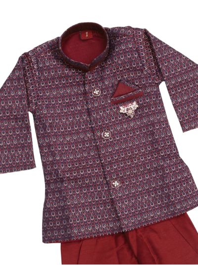 EliteCharm Boys Premium Embroidered Readymade Sherwani Set