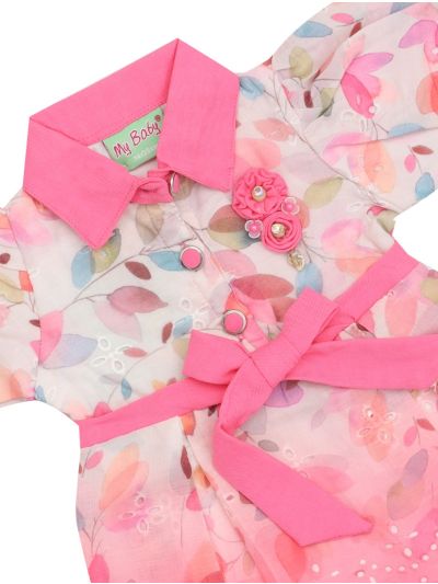 Graceful Essence Cotton Girls Fancy Readymade Western Frock