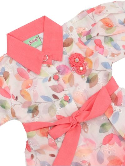 Graceful Essence Cotton Girls Fancy Readymade Western Frock