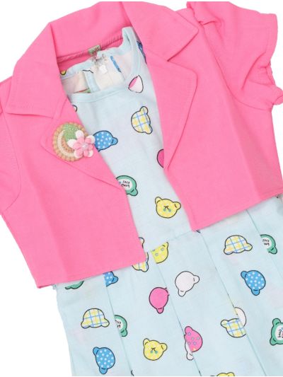 Graceful Essence Cotton Girls Fancy Readymade Western Frock