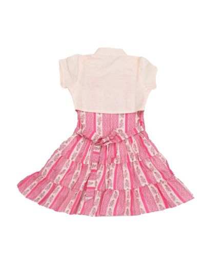 Graceful Essence Cotton Girls Fancy Readymade Western Frock