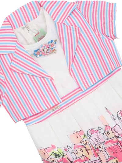 Graceful Essence Cotton Girls Fancy Readymade Western Frock