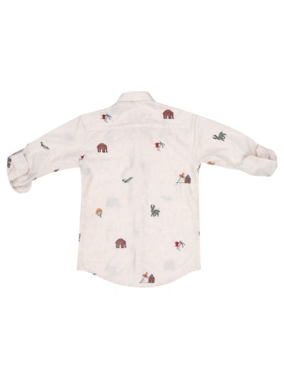 Gracecharm Boys Cotton Casual Full Sleeve Shirt