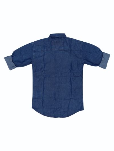 Gracecharm Boys Denim Casual Full Sleeve Shirt