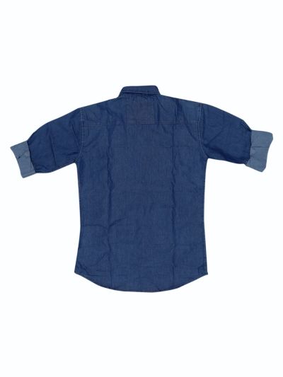 Gracecharm Boys Soft Denim Casual Full Sleeve Shirt