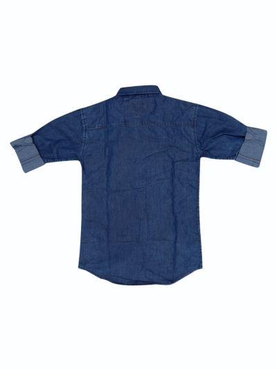 Gracecharm Boys Soft Denim Casual Full Sleeve Shirt