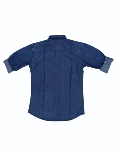 Gracecharm Boys Soft Denim Casual Full Sleeve Shirt