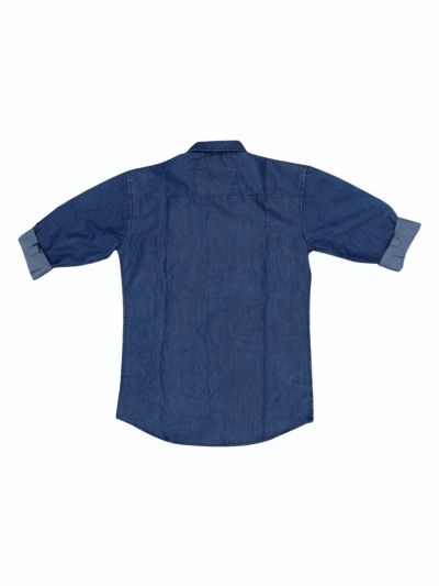 Gracecharm Boys Soft Denim Casual Full Sleeve Shirt