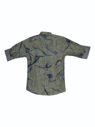 Gracecharm Boys Poly Cotton Casual Full Sleeve Shirt