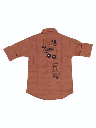 Gracecharm Boys Cotton Casual Full Sleeve Shirt
