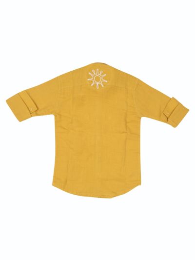 Gracecharm Boys Muslin Cotton Casual Full Sleeve Shirt