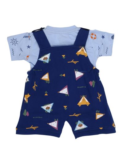 Graceful Essence Readymade Dungaree Set for Baby Boy