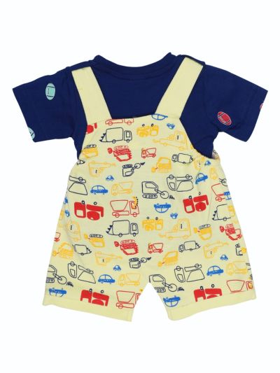 Graceful Essence Readymade Dungaree Set for Baby Boy