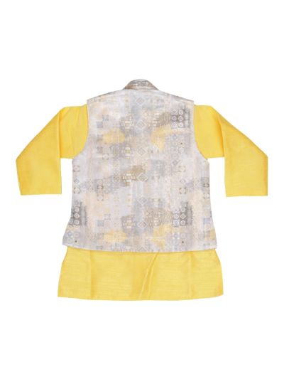 Graceful Essence Readymade Kurta Set with Waistcoat for Baby Boy
