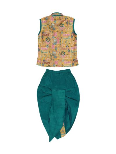 Gracecharm Semi Jute Readymade Baby Boy Brijesh Set
