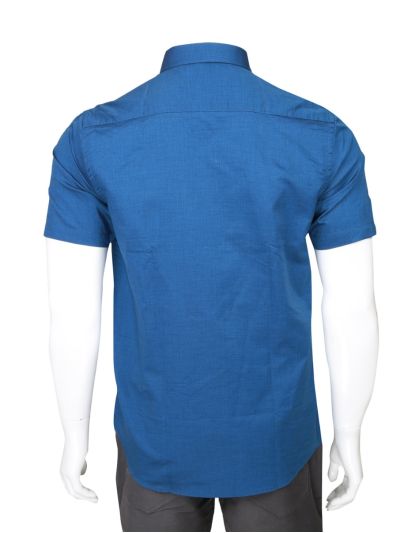 Vitomine Men’s Premium Micro Dobby Half Sleeve Shirt