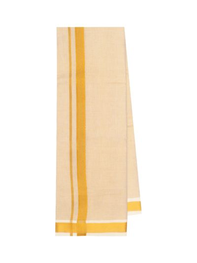 KKV Men’s Full Sleeve Tissue Cotton Readymade Shirt and Dhoti Set