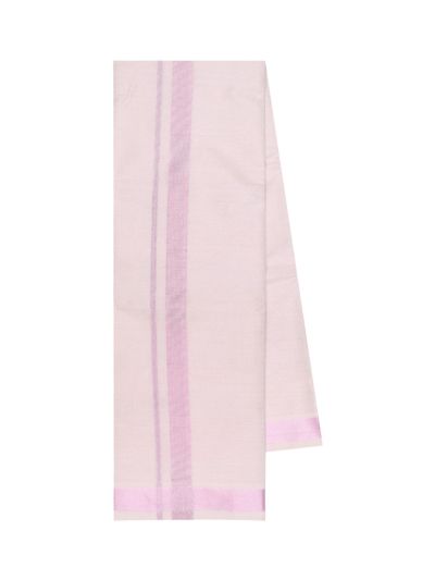 KKV Men’s Full Sleeve Tissue Cotton Readymade Shirt and Dhoti Set