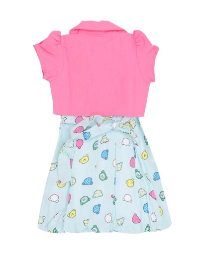 Graceful Essence Cotton Girls Fancy Readymade Western Frock