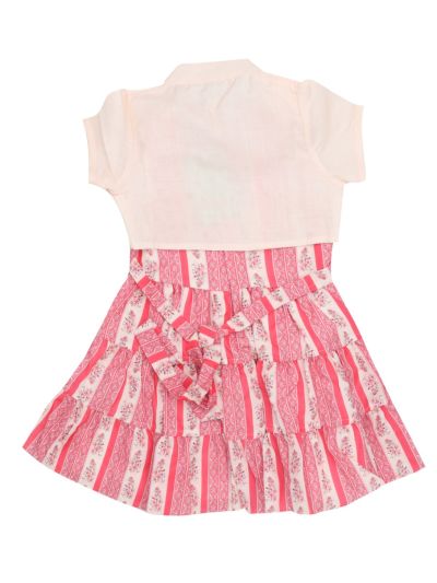 Graceful Essence Cotton Girls Fancy Readymade Western Frock