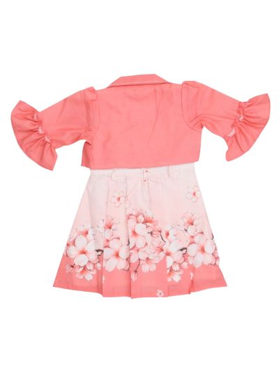 Graceful Essence Cotton Girls Fancy Readymade Western Frock