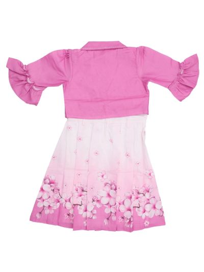 Graceful Essence Cotton Girls Fancy Readymade Western Frock