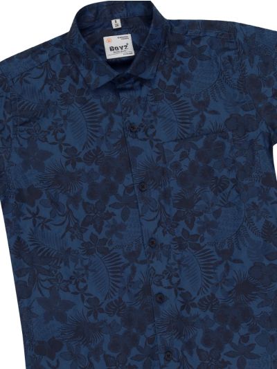 Gracecharm Boys Cotton Casual Printed Full Sleeve Shirt