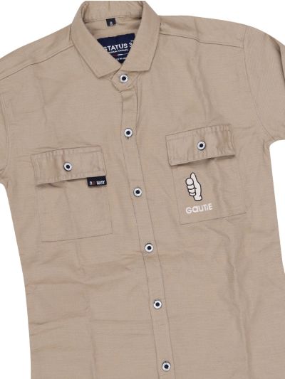 Gracecharm Boys Cotton Casual Full Sleeve Shirt