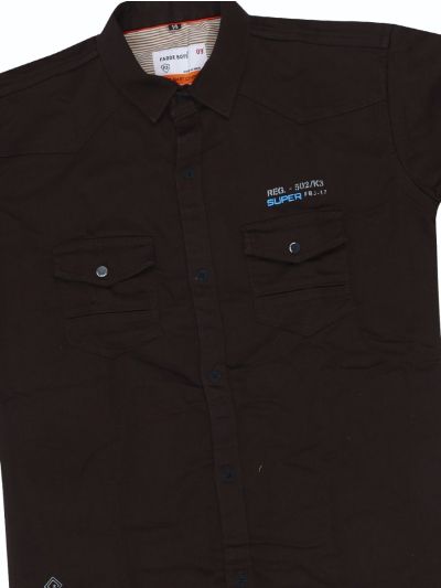 Gracecharm Boys Denim Casual Full Sleeve Shirt