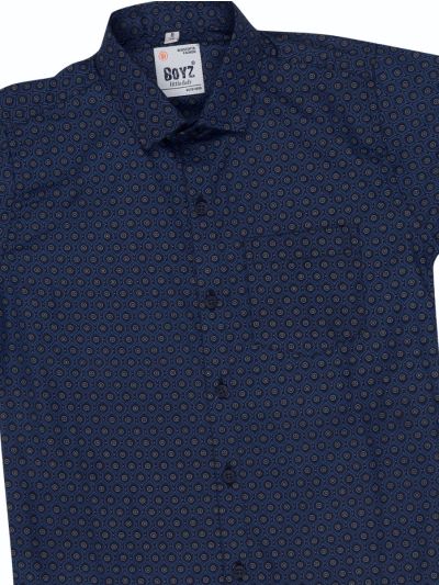 Gracecharm Boys Poly Cotton Casual Full Sleeve Shirt