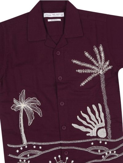 Gracecharm Boys Cotton Casual Full Sleeve Shirt