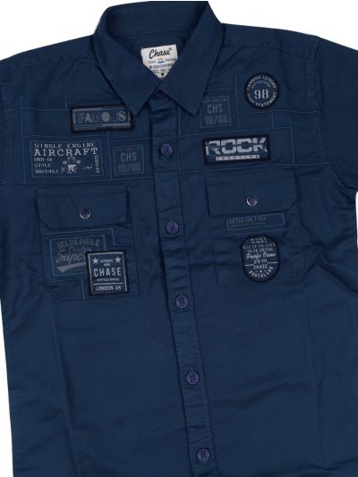 Gracecharm Boys Cotton Casual Full Sleeve Shirt