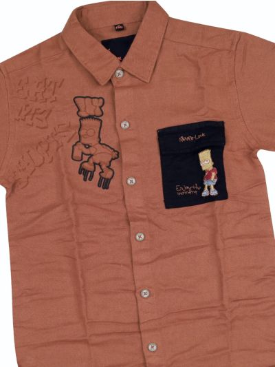 Gracecharm Boys Cotton Casual Full Sleeve Shirt