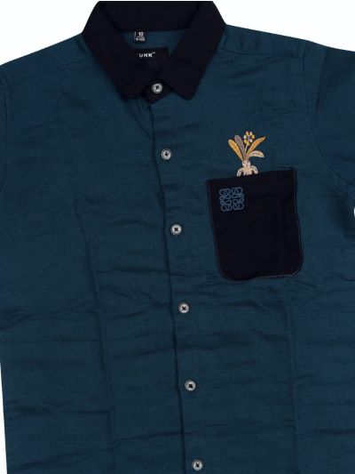 Gracecharm Boys Cotton Casual Full Sleeve Shirt