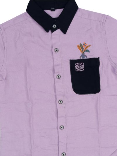 Gracecharm Boys Cotton Casual Full Sleeve Shirt