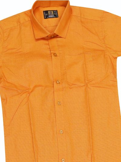 KKV Boys Cotton Half Sleeve Readymade Shirt and Dhoti Set