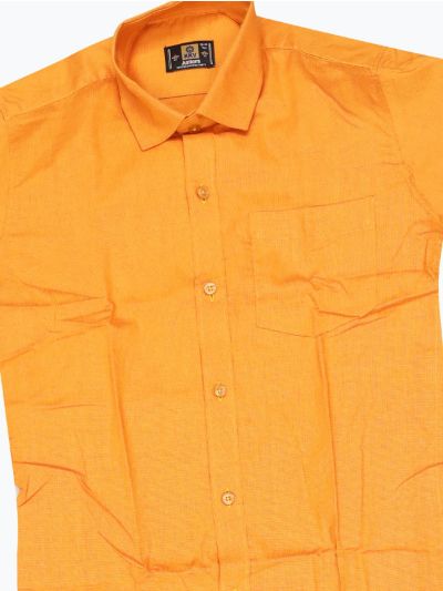 KKV Boys Cotton Half Sleeve Readymade Shirt and Dhoti Set