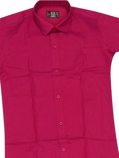 KKV Boys Cotton Half Sleeve Readymade Shirt and Dhoti Set