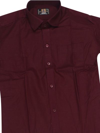 KKV Boys Cotton Half Sleeve Readymade Shirt and Dhoti Set
