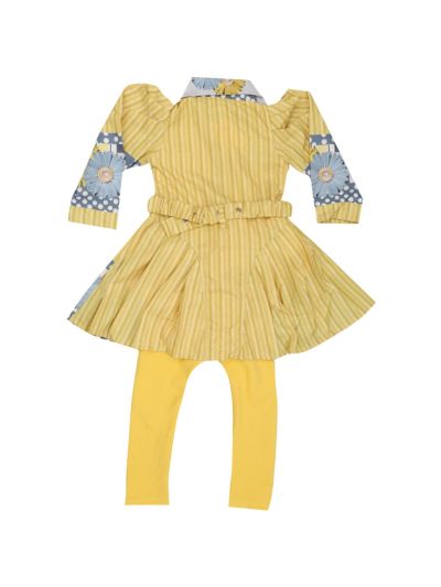 Graceful Essence Satin Mix Girls Fancy Readymade Western Dress