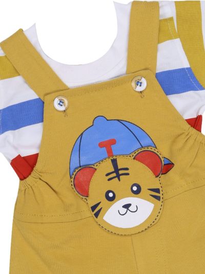 Graceful Essence Readymade Dungaree Set for Baby Boy