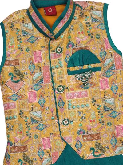 Gracecharm Semi Jute Readymade Baby Boy Brijesh Set