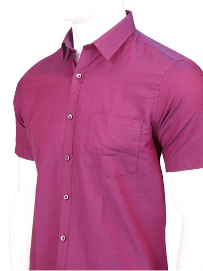 Vitomine Men’s Premium Micro Dobby Half Sleeve Shirt
