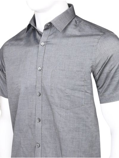 Vitomine Men’s Premium Micro Dobby Half Sleeve Shirt