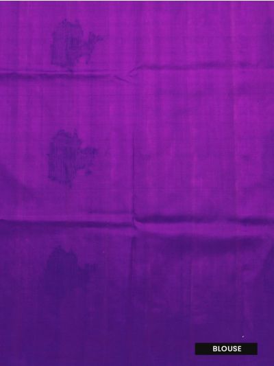 Kanmanie Elegant Borderless Butta Design Soft Silk Saree