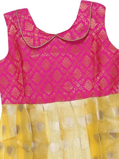 Graceful Essence Art Silk Readymade Girls Frock