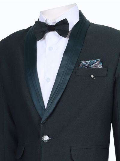 Royal Elegance Boys Premium Rayon Coat Suit with Bow Tie – Stylish Formal Outfit